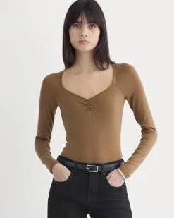 Sweetheart-Neck Top in Butterluxe