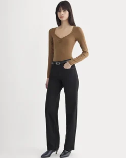 Sweetheart-Neck Top in Butterluxe