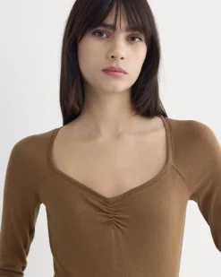 Sweetheart-Neck Top in Butterluxe