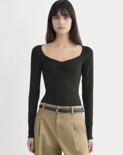 Sweetheart-Neck Top in Butterluxe
