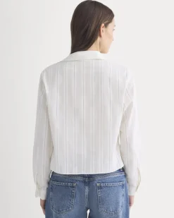 Textured Mini Collar Shirt