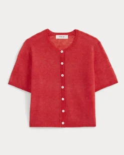 The Air Alpaca™ Short-Sleeve Cardigan