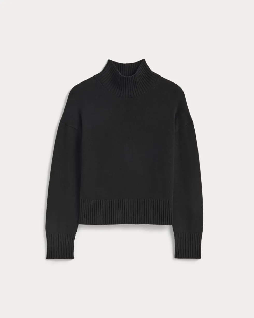 The Boxy Turtleneck in Everyday Cotton