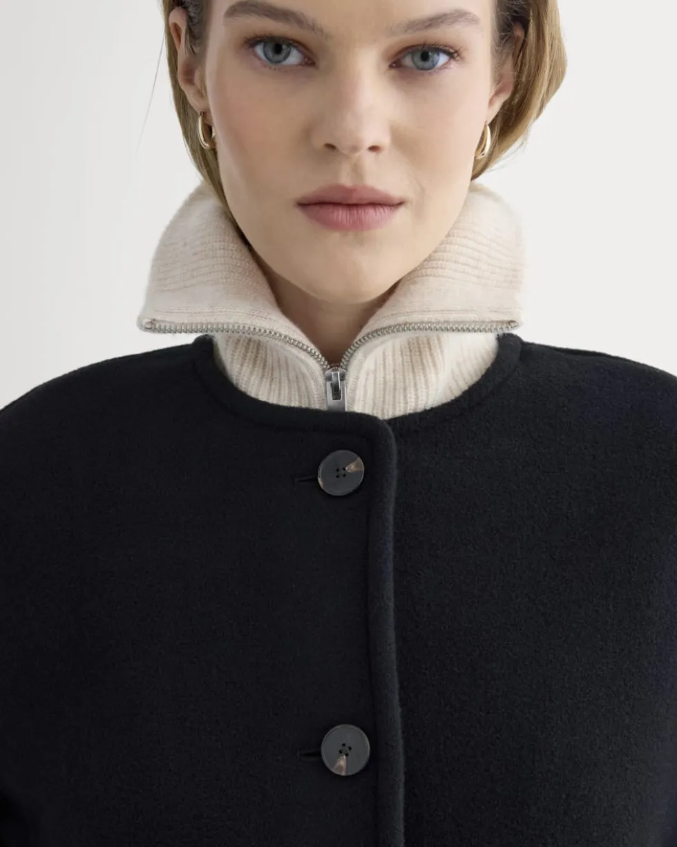 The Cocoon Coat in Wool