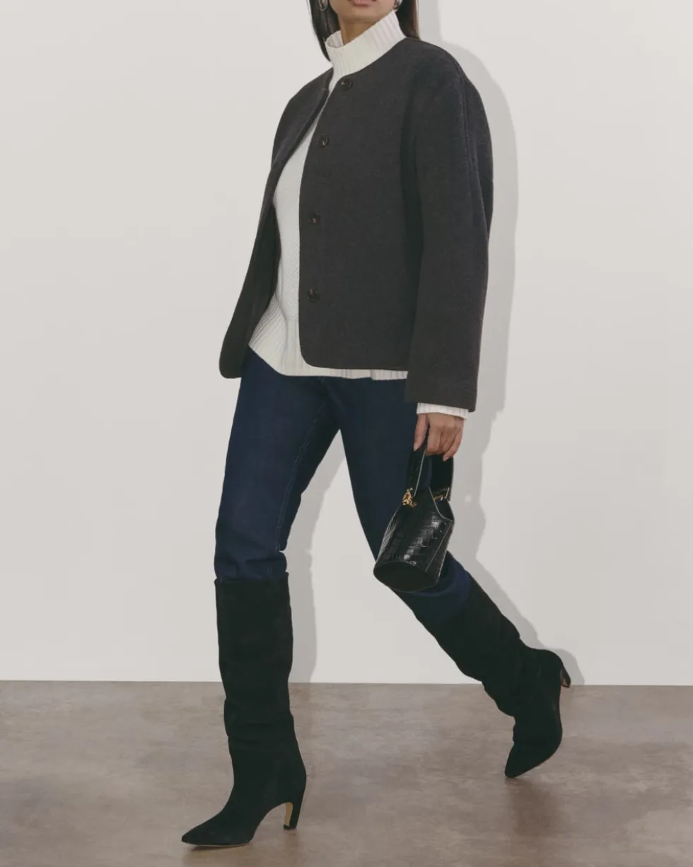 The Cocoon Coat in Wool