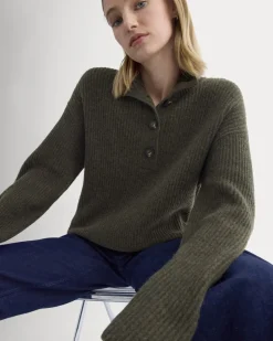 The Cocoon Henley in Wool Cashmere