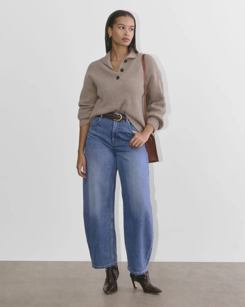 The Cocoon Henley in Wool Cashmere