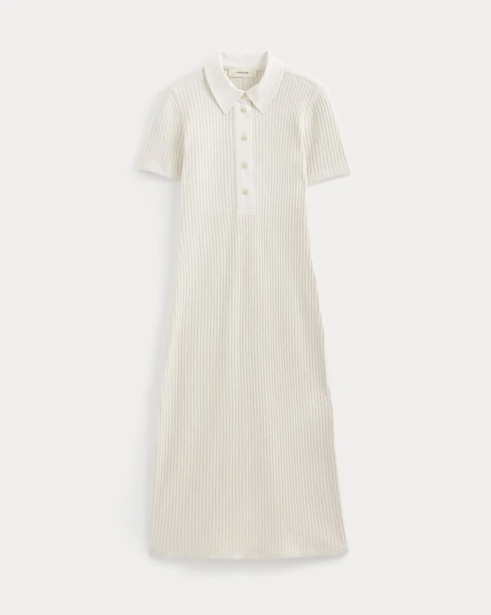 The Cozy Rib Polo Dress