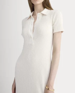 The Cozy Rib Polo Dress
