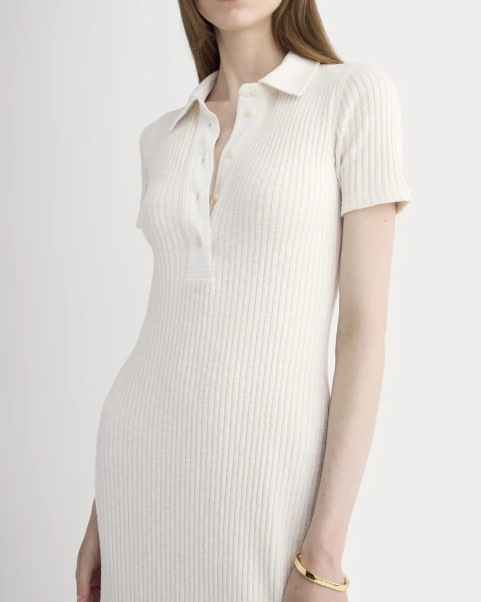 The Cozy Rib Polo Dress