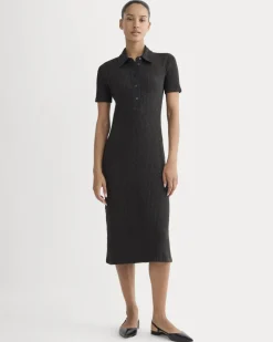 The Cozy Rib Polo Dress