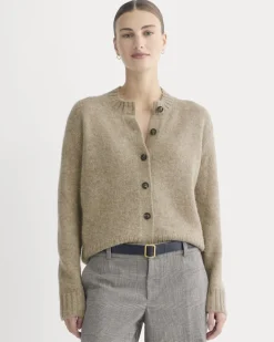 The Crew Cardigan in Alpaca