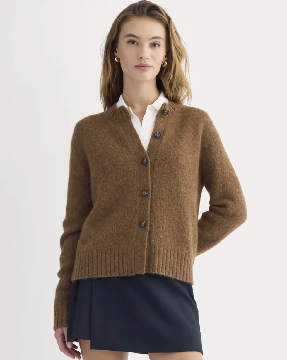 The Crew Cardigan in Alpaca