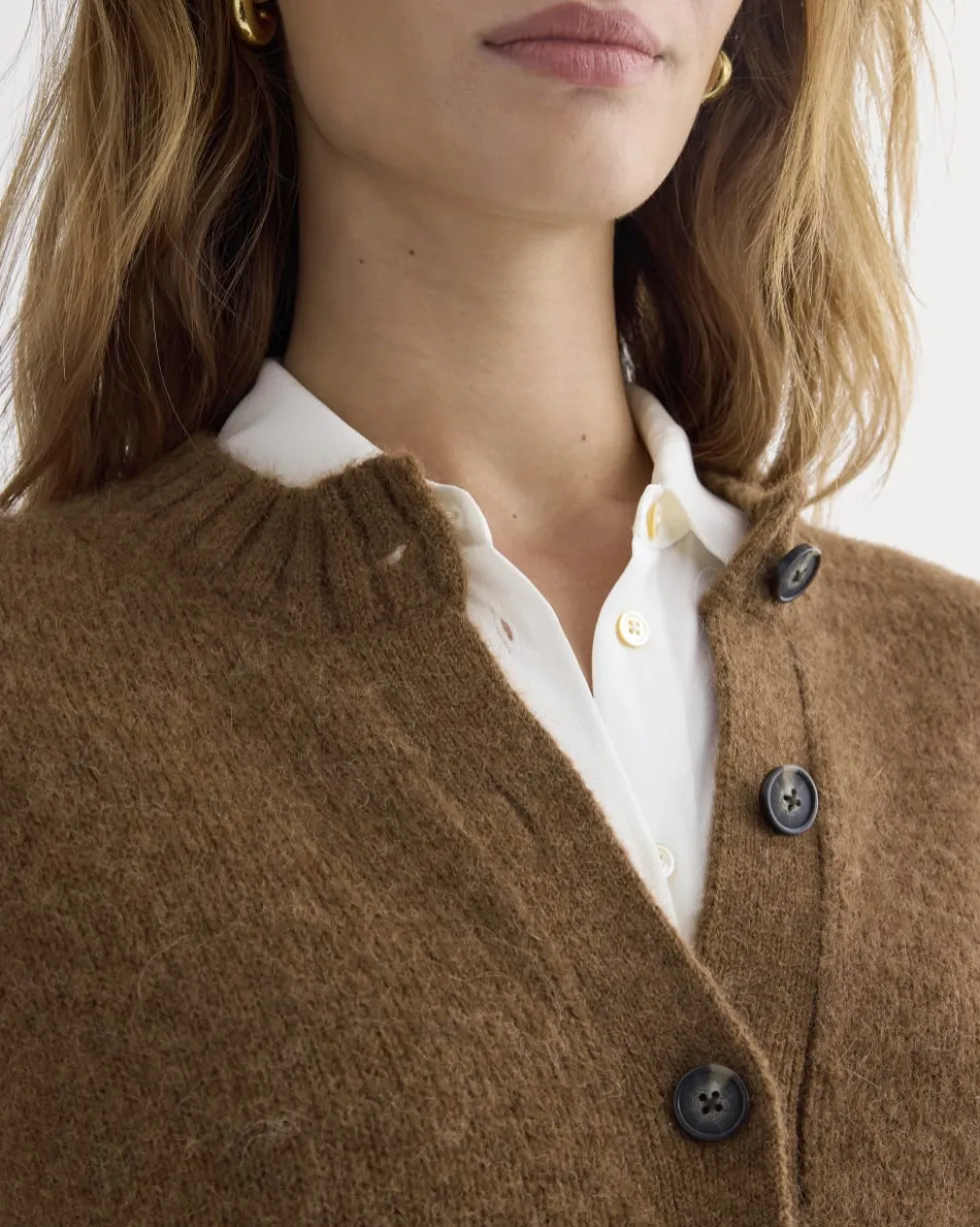 The Crew Cardigan in Alpaca