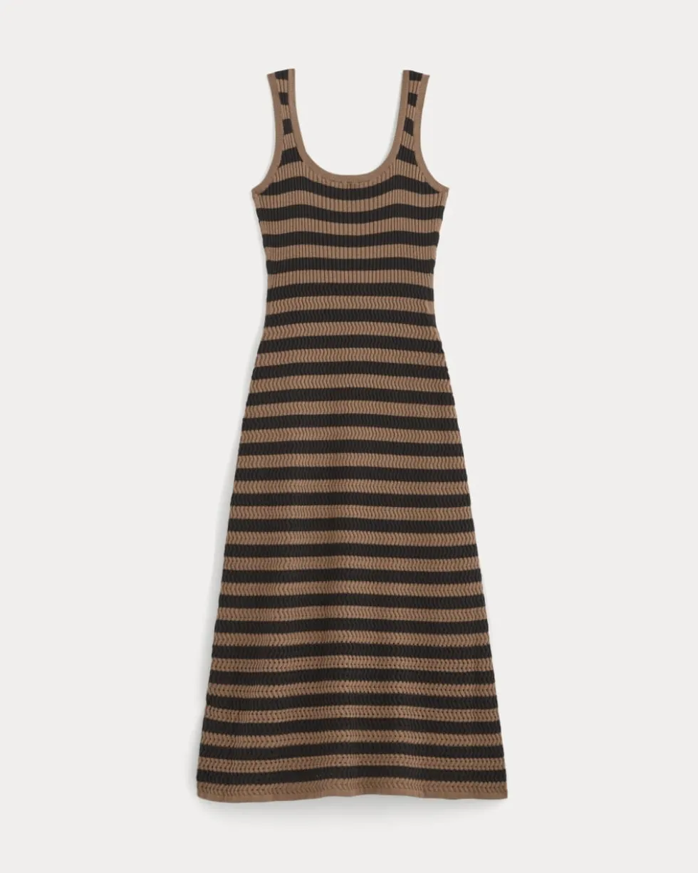 The Crochet Knit Tank Dress