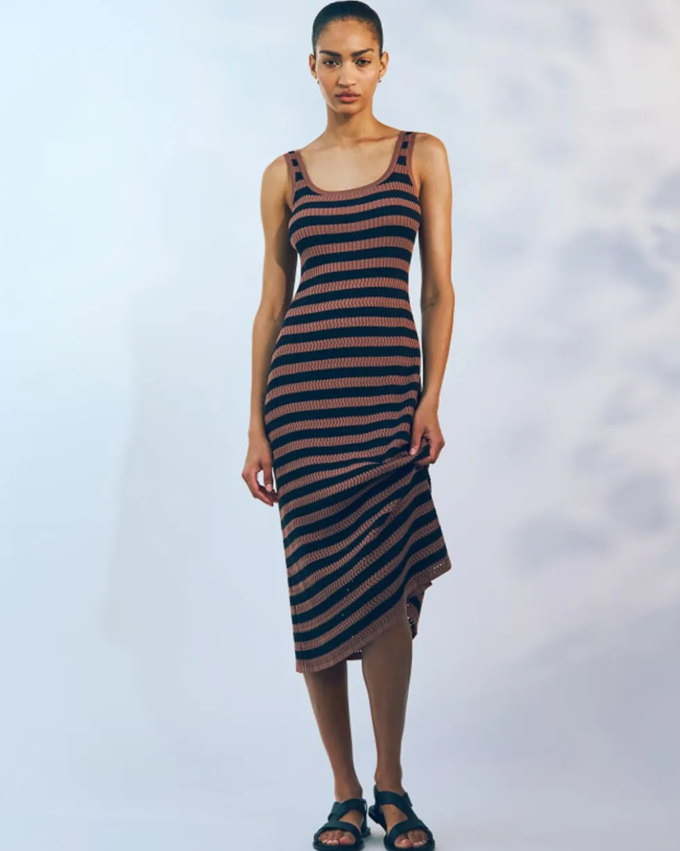 The Crochet Knit Tank Dress