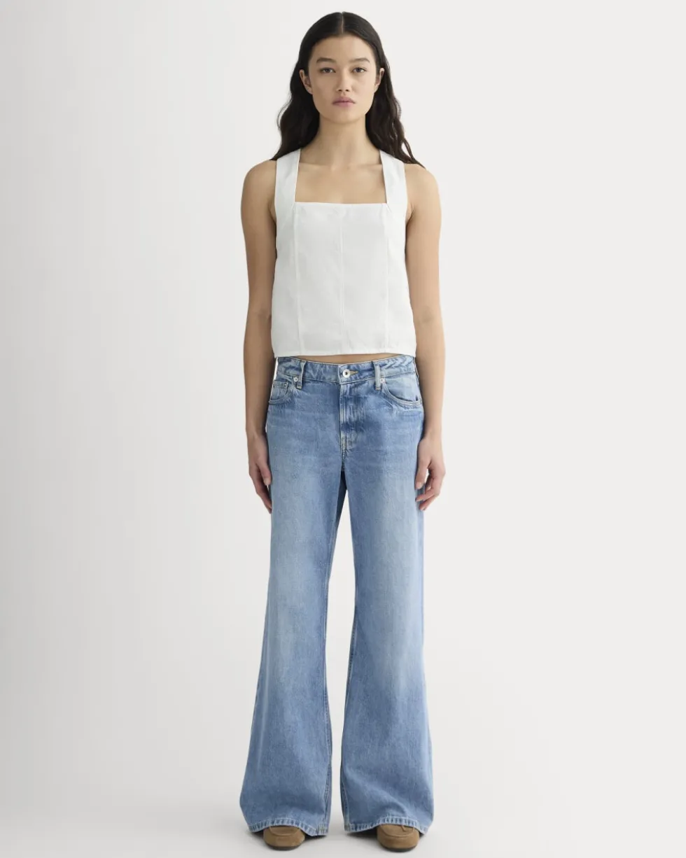 The Crossback Tank in Linen