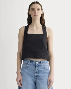 The Crossback Tank in Linen