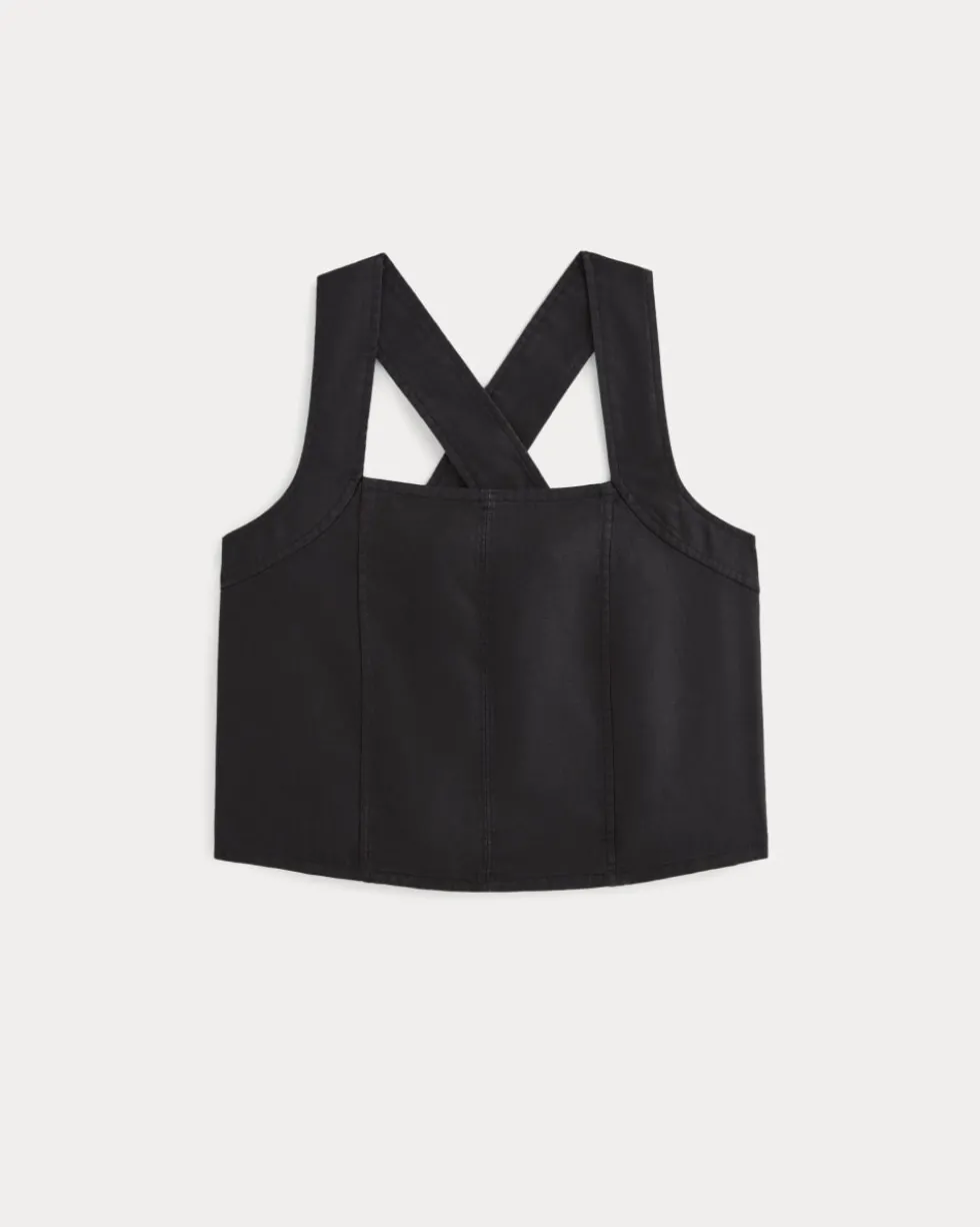 The Crossback Tank in Linen