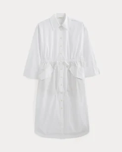 The Drawcord Shirtdress in Ultrasoft Cotton