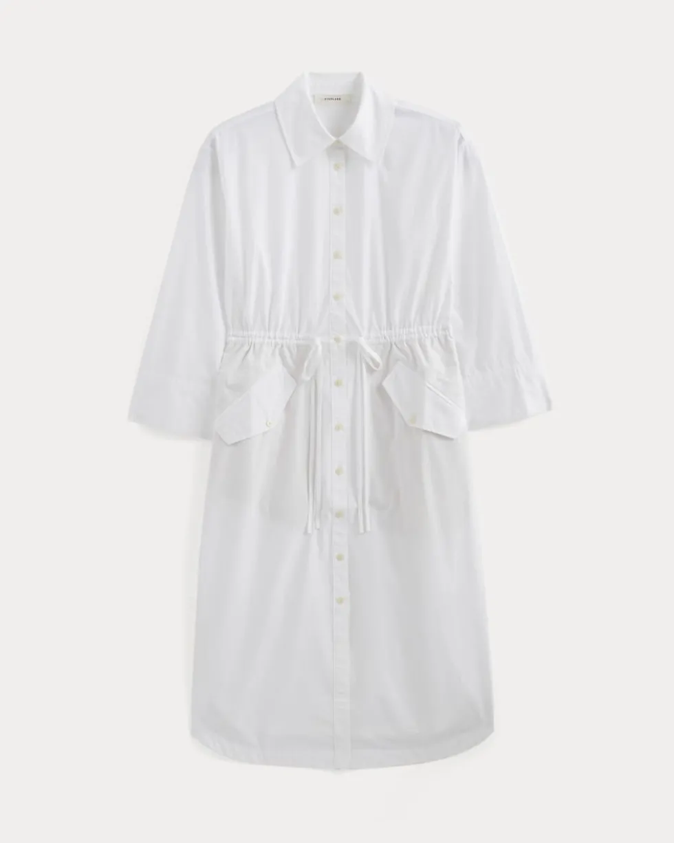 The Drawcord Shirtdress in Ultrasoft Cotton