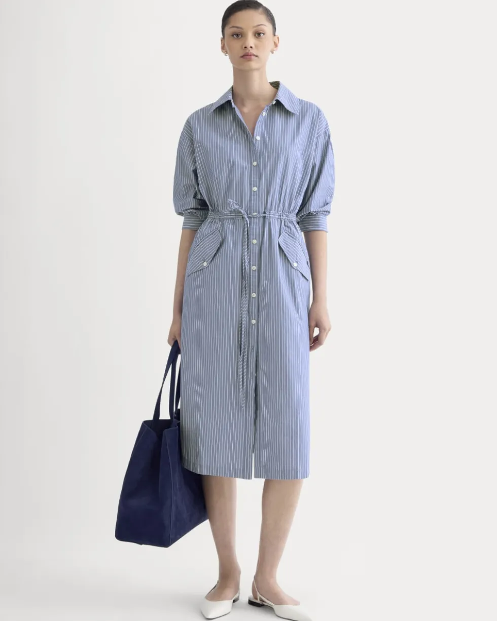 The Drawcord Shirtdress in Ultrasoft Cotton
