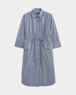 The Drawcord Shirtdress in Ultrasoft Cotton
