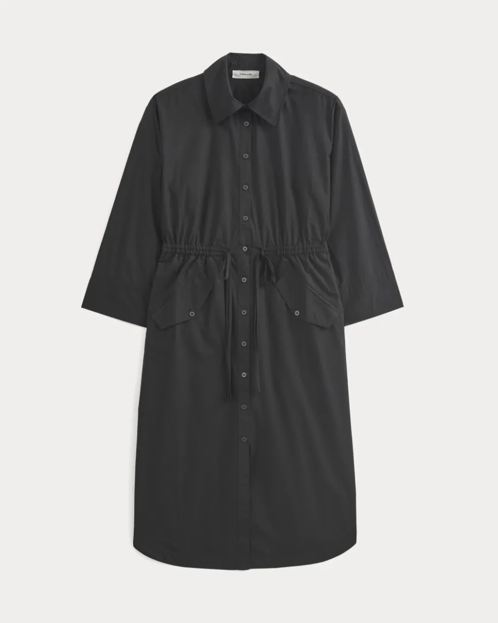 The Drawcord Shirtdress in Ultrasoft Cotton