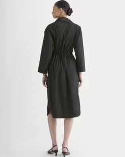 The Drawcord Shirtdress in Ultrasoft Cotton