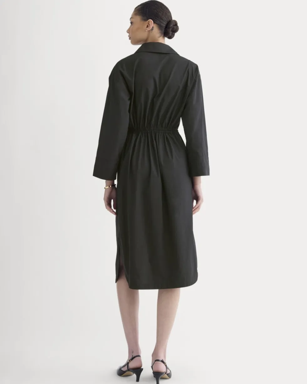 The Drawcord Shirtdress in Ultrasoft Cotton