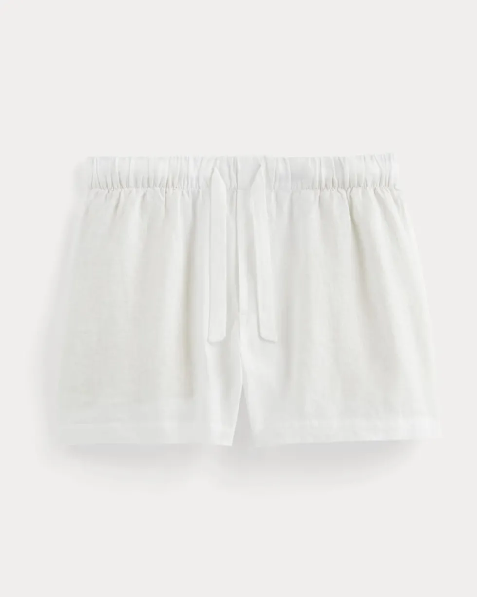 The Drawstring Boxer Short in Linen