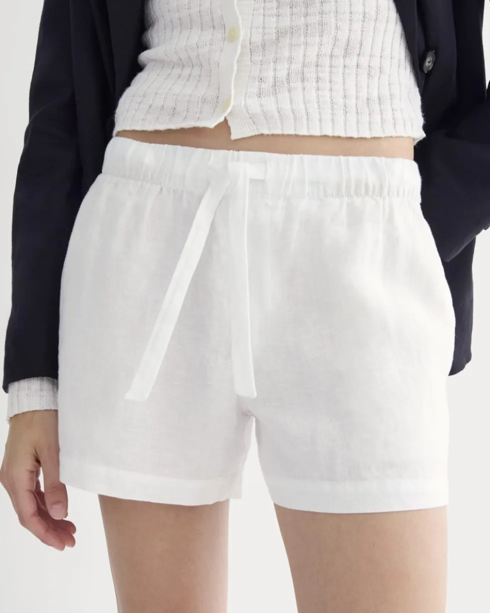 The Drawstring Boxer Short in Linen