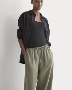 The Drawstring Pant in Linen