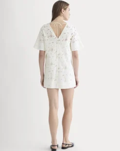 The Eyelet Mini Shift Dress