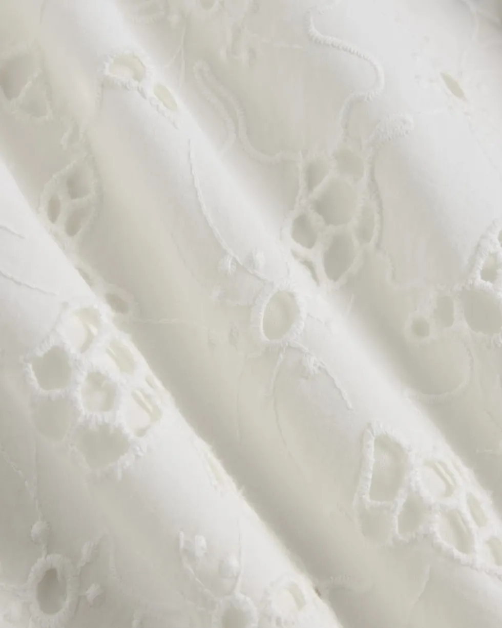 The Eyelet Mini Shift Dress