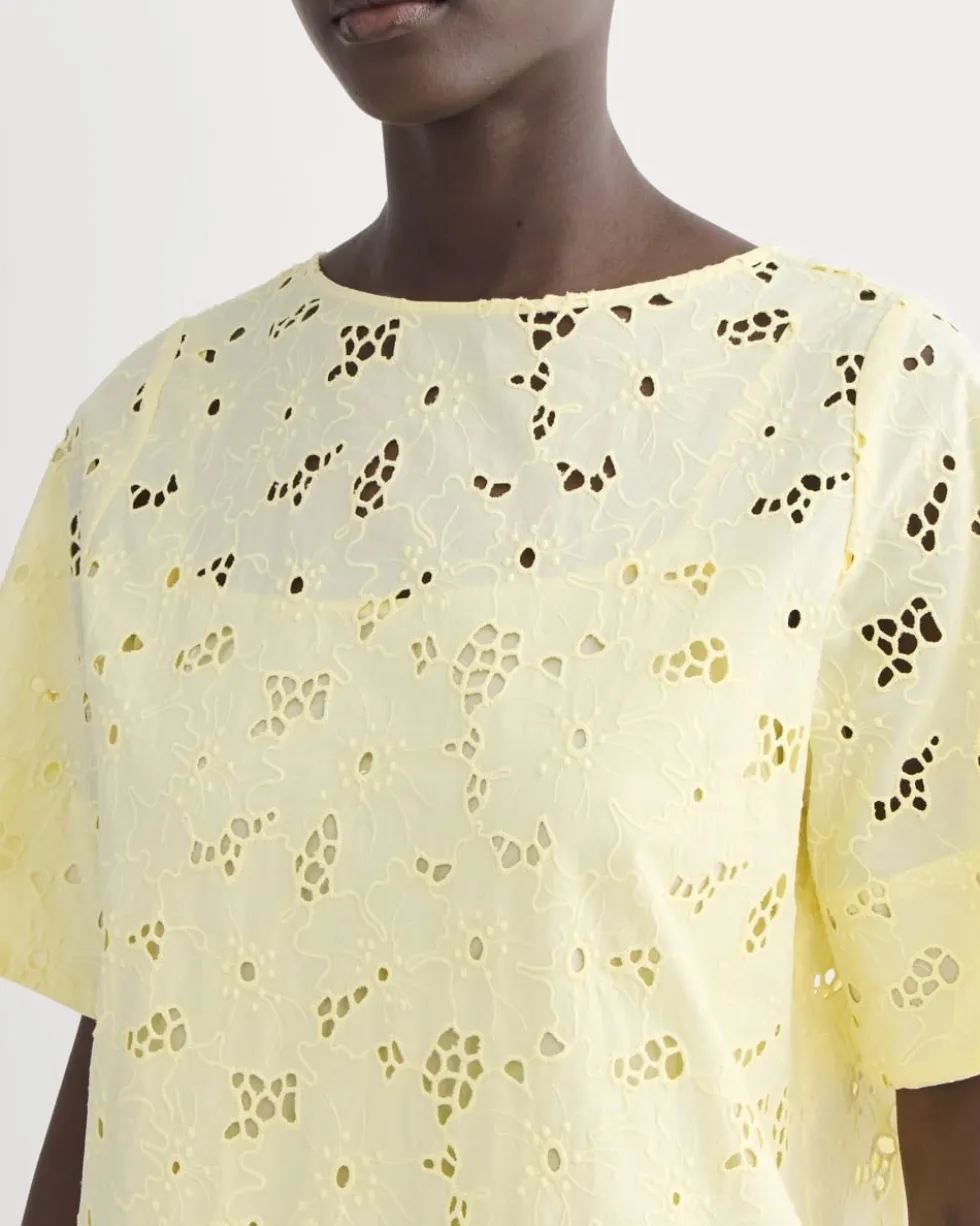 The Eyelet Mini Shift Dress