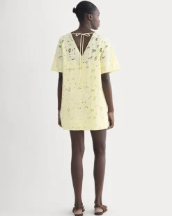 The Eyelet Mini Shift Dress