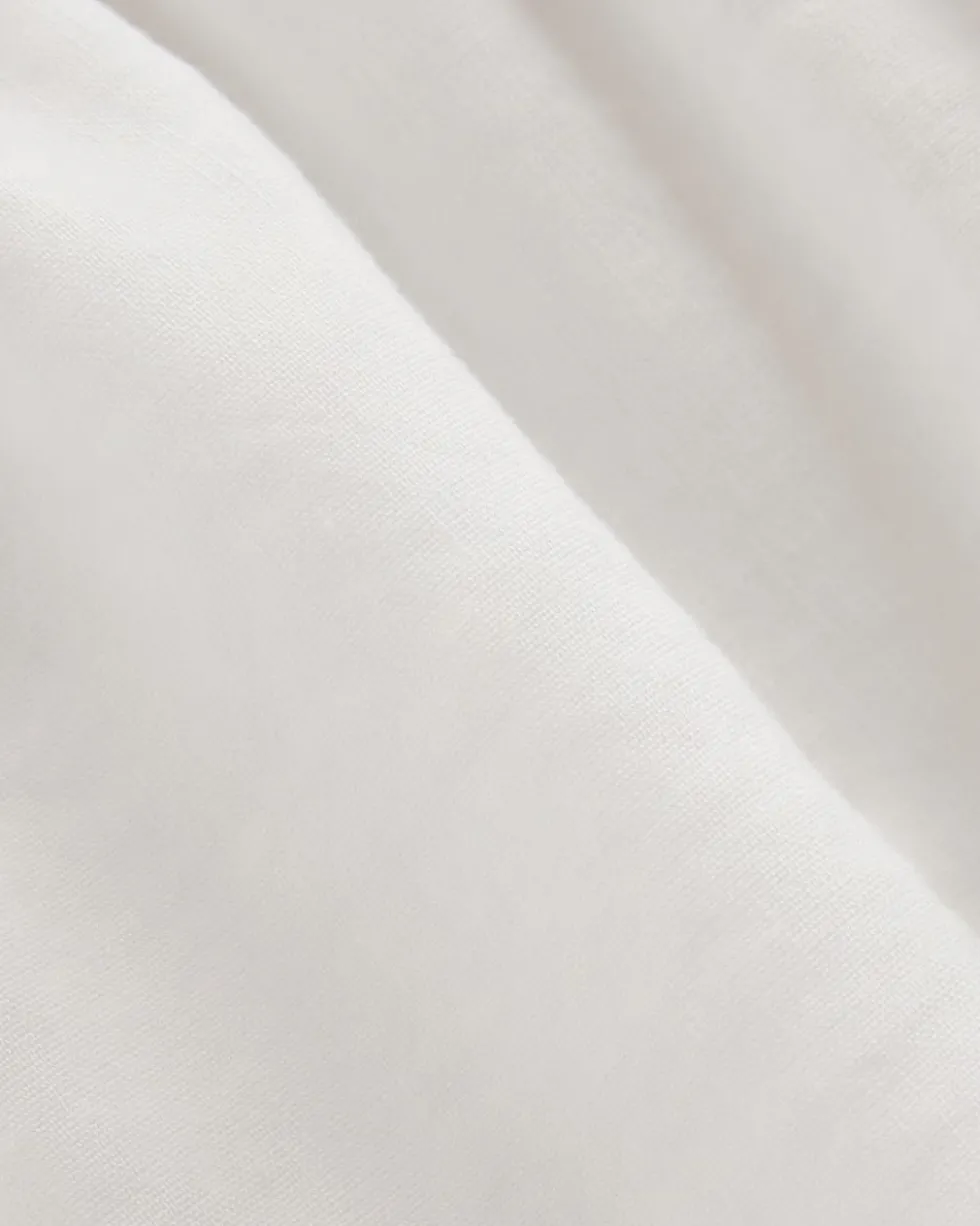 The Flutter-Sleeve Top in Stretch Linen