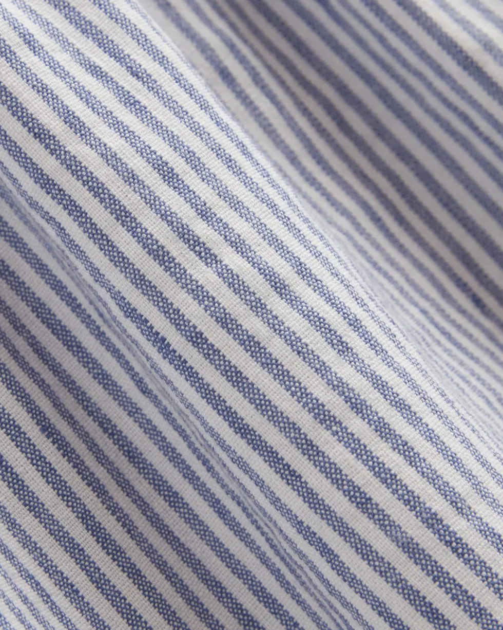 The Flutter-Sleeve Top in Stretch Linen