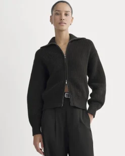 The Full-Zip Sweater in Everyday Cotton