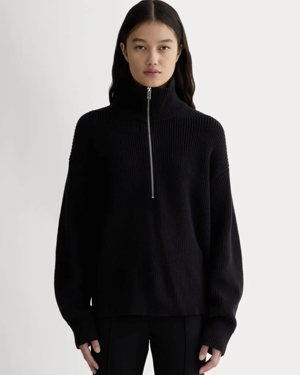 The Half-Zip in Everyday Cotton