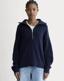 The Half-Zip in Everyday Cotton