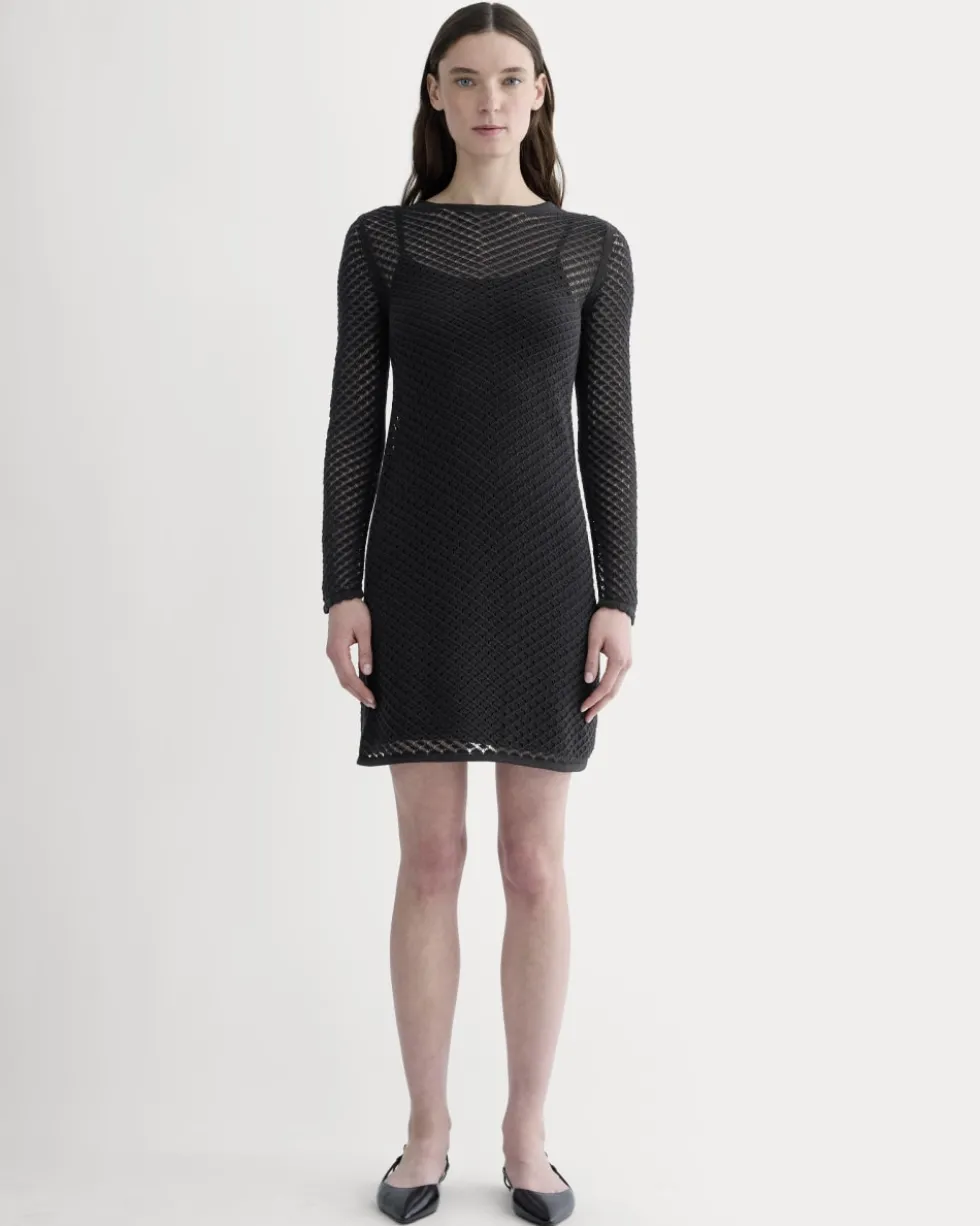 The Lace Knit Mini Dress