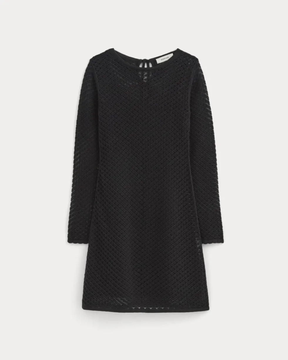 The Lace Knit Mini Dress