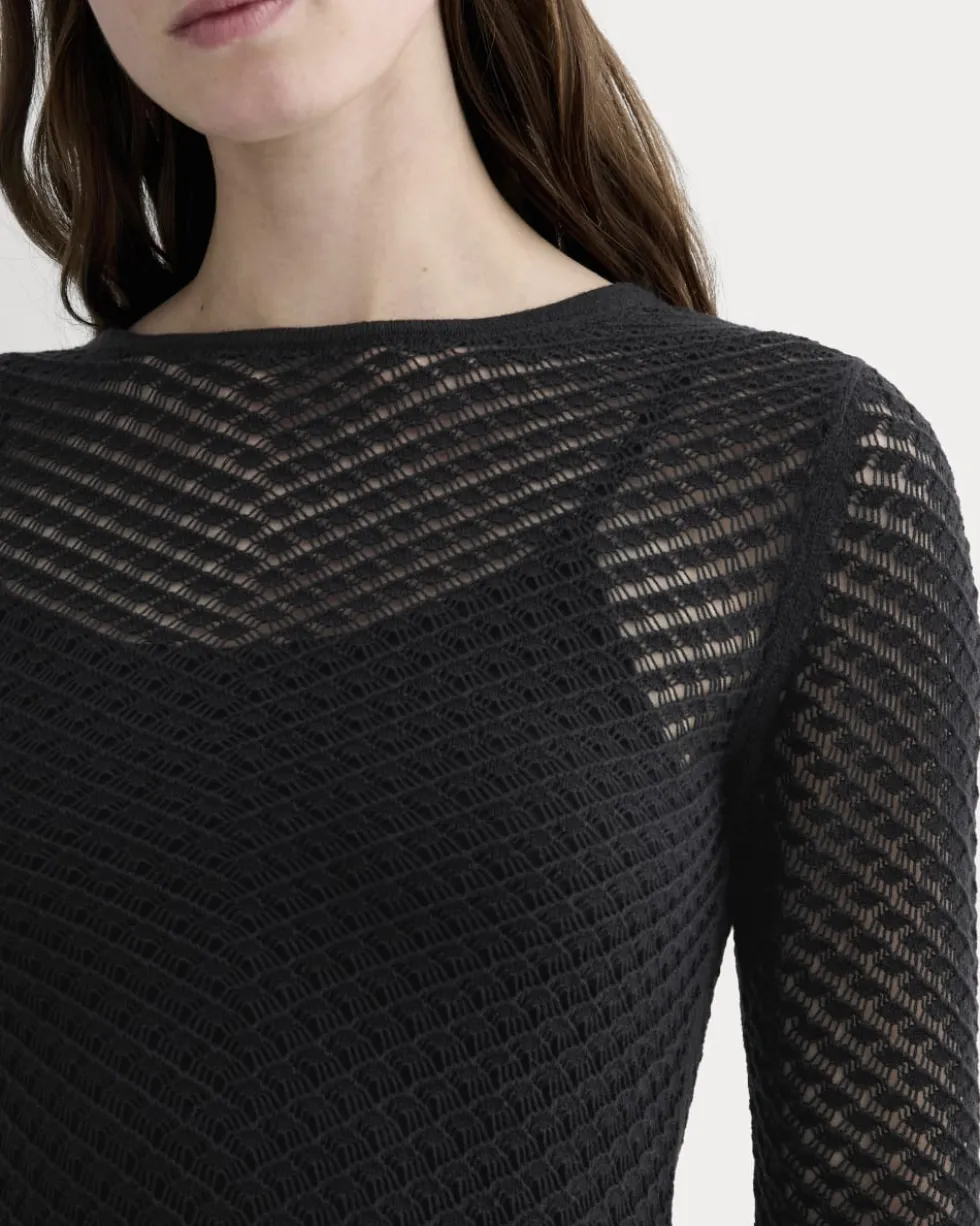 The Lace Knit Mini Dress