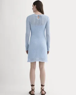 The Lace Knit Mini Dress