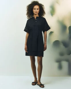 The Lace Trim Popover Dress