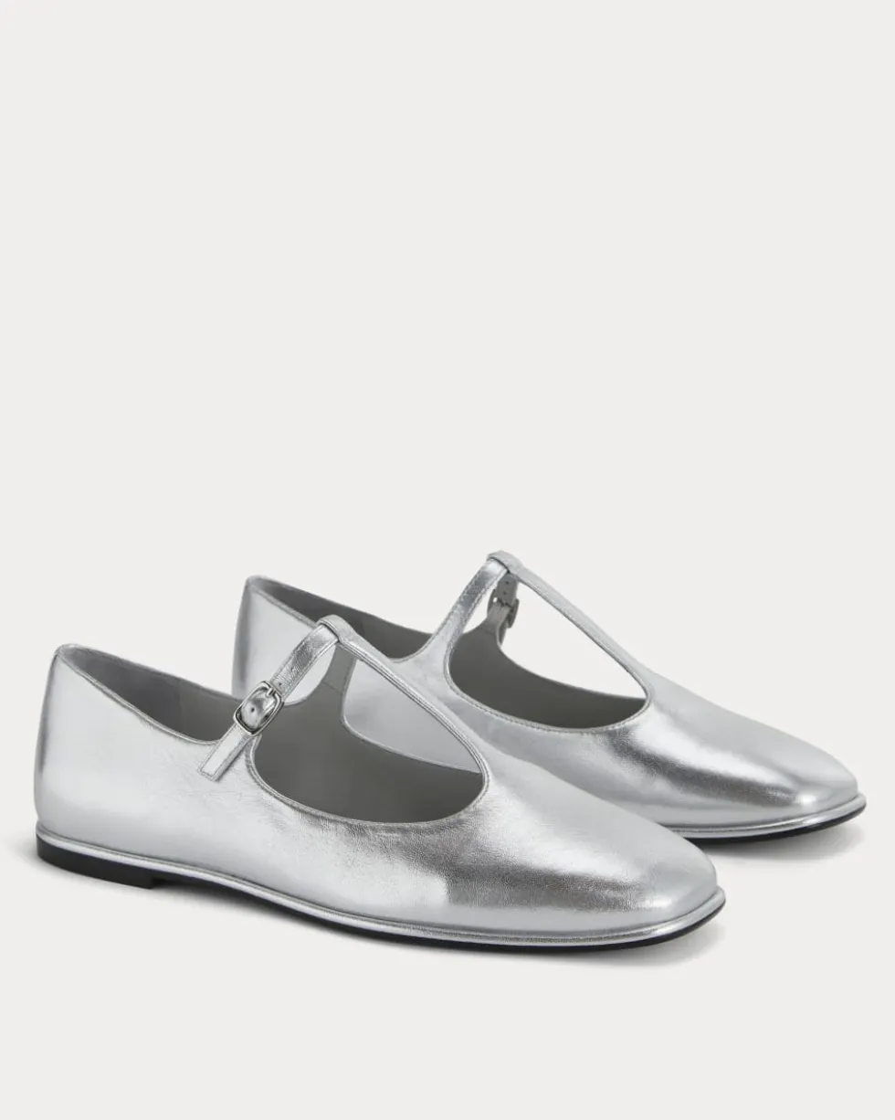 The Leather T-Strap Flat