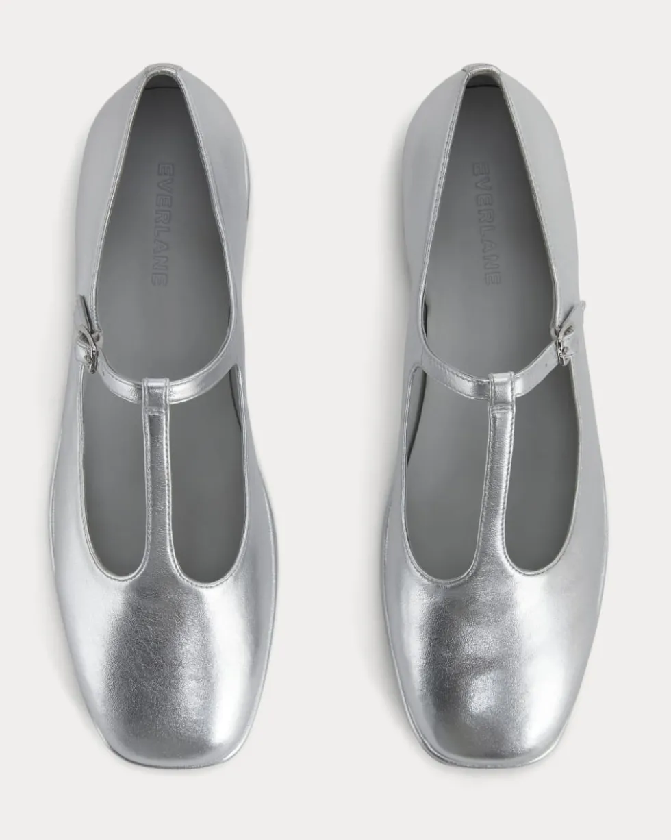 The Leather T-Strap Flat
