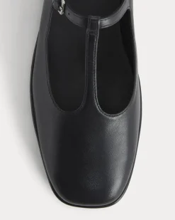 The Leather T-Strap Flat